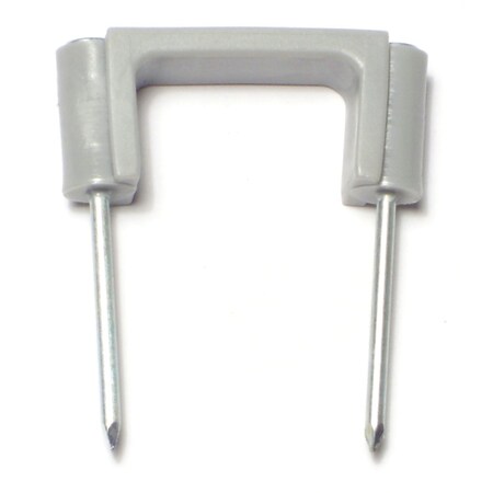 Midwest Fastener Cable Clip, Plastic, Gray, 1 in L, 8 PK 64194